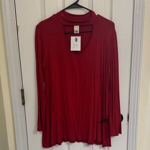 Chic Red Women's Top